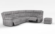 Belford 3 Corner 1 Power Recliner with Media Unit and Power Head Tilt & Small Storage Footstool | Belford Sofa Range | ScS