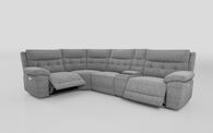 Belford 1 Corner 3 Power Recliner with Silver Media Console | Smart Tech Sofas | ScS
