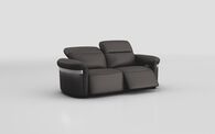 Voltana 3 Seater Power Recliner Sofa with Manual Head Tilt, LED Lights & Silver Trim | Voltana Sofa Range | ScS