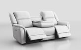 Meleto 3 Seater Power Recliner Sofa & Table