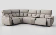 Pianello 1 Corner 3 Power Recliner Sofa with Console & Power Head Tilt | Pianello Sofa Range | ScS