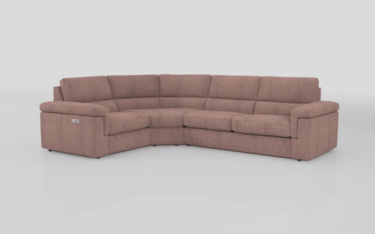 Crociale 1 Corner 3 Sofa Bed with Left Hand Facing Single Power Recliner | Crociale Sofa Range | ScS