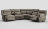 Villa 3 Corner 3 Power Recliner Sofa with Console & Cup Holders