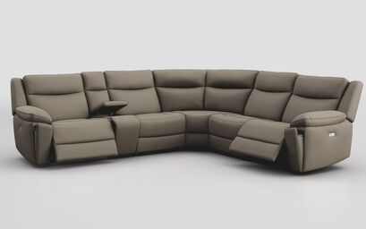 Villa 3 Corner 3 Power Recliner Sofa with Console & Cup Holders | Villa Sofa Range | ScS
