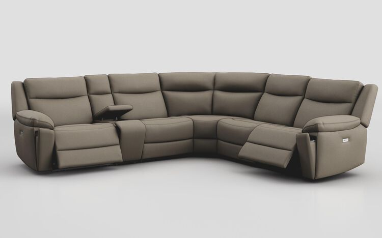 Villa 3 Corner 3 Power Recliner Sofa with Console & Cup Holders | Villa Sofa Range | ScS