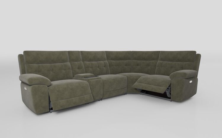 Belford 3 Corner 1 Power Recliner Sofa with Media Console | Belford Sofa Range | ScS
