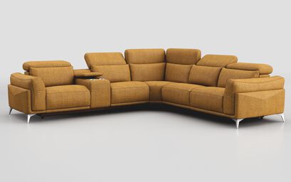 Gattolino 2 Corner 2 Static Sofa with Manual Head Tilt & Console | Gattolino Sofa Range | ScS