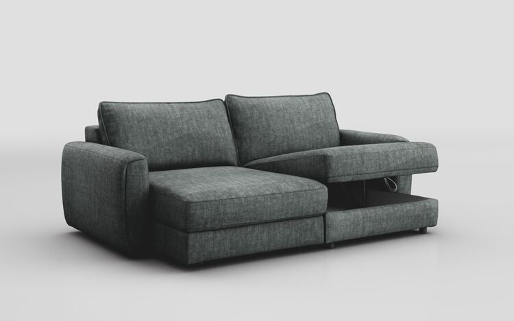 Lago 3 Seater Sofa with Left Hand Facing Sliding Seat & Right Hand Facing Storage Lounger | Lago Sofa Range | ScS