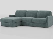Barete Slim Arm 4 Seater Sofa Bed with Left Hand Facing Large Lounger | Barete Sofa Range | ScS