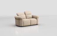 Voltana 2 Seater Sofa with Manual Head Tilt & Gold Trim | Voltana Sofa Range | ScS