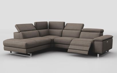 Viserba 2 Corner 3 RHF Power Recliner with Power Head Tilt & LHF Chaise with Manual Head Tilt | Viserba Sofa Range | ScS