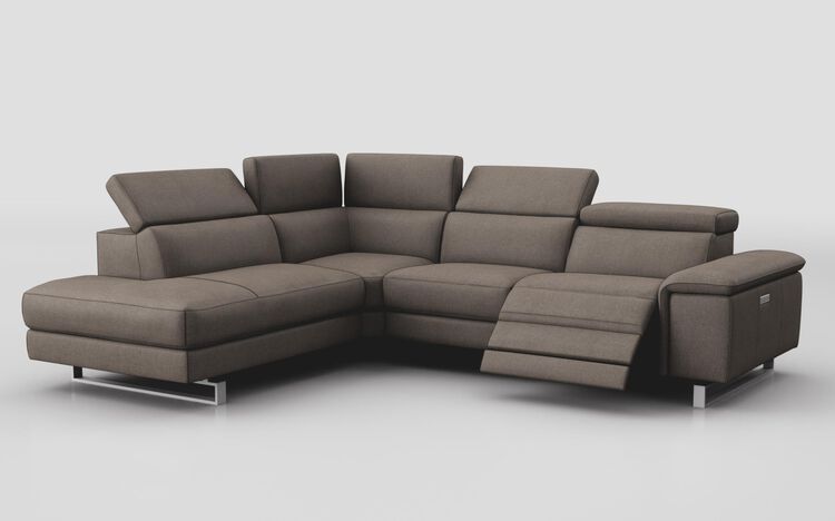 Viserba 2 Corner 3 RHF Power Recliner with Power Head Tilt & LHF Chaise with Manual Head Tilt | Viserba Sofa Range | ScS
