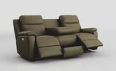 Calboli 3 Seater Power Recliner Sofa with Table