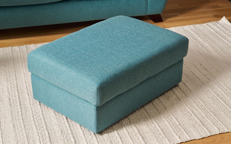 Aspen Fabric Plain Top Banquette Footstool | Aspen Sofa Range | ScS