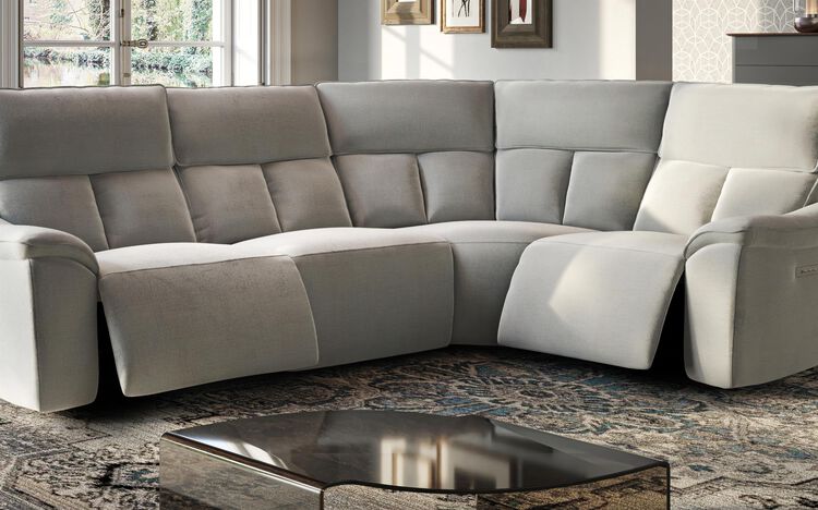 Pianello 3 Corner 1 Power Recliner Sofa with Console & Power Head Tilt | Pianello Sofa Range | ScS