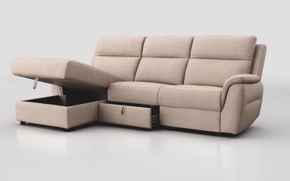 Sogliano 3 Seater Sofa With Drawer & Left Hand Facing Storage Chaise | Sogliano Sofa Range | ScS