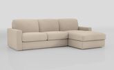 Barete Large Arm 4 Seater Sofa Bed with Right Hand Facing Large Lounger