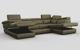 Bagnara Corner Sofa with LHF Storage Lounger, RHF Chaise, Sliding Footrest & Manual Head Tilt
