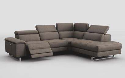 Viserba 3 Corner 2 LHF Power Recliner with Power Head Tilt & RHF Chaise with Manual Head Tilt | Viserba Sofa Range | ScS