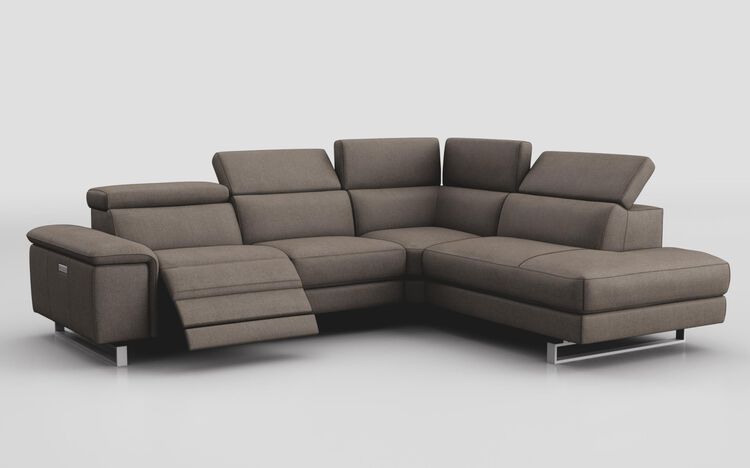 Viserba 3 Corner 2 LHF Power Recliner with Power Head Tilt & RHF Chaise with Manual Head Tilt | Viserba Sofa Range | ScS