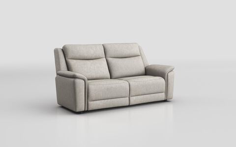 4 Cream Fabric Savio 3 Seater Sofa