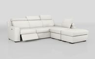Crostolo 3 Corner 1 Left Hand Facing Power Recliner and Right Hand Facing Chaise Sofa with Ottoman | Crostolo Sofa Range | ScS