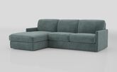 Barete Slim Arm 4 Seater Sofa Bed with Left Hand Facing Large Lounger