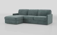 Barete Slim Arm 4 Seater Sofa Bed with Left Hand Facing Large Lounger | Barete Sofa Range | ScS