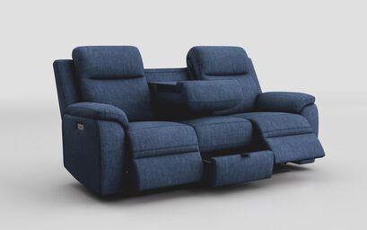 Sapi 3 Seater Power Recliner Sofa with Table & Storage Drawer | Sapi Sofa Range | ScS