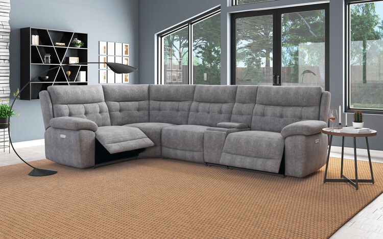 Belford 1 Corner 3 Power Recliner Sofa with Media Console | Belford Sofa Range | ScS