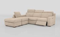 Crostolo 1 Corner 3 Right Hand Facing Power Recliner and Left Hand Facing Chaise Sofa with Ottoman | Crostolo Sofa Range | ScS
