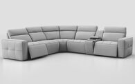 Geminiano 2 Corner 2 Power Recliner Sofa with Right Hand Facing Console | Geminiano Sofa Range | ScS