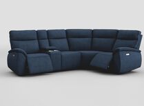 Solara 2 Corner 1 Power with Regular Storage Console | Solara Sofa Range | ScS