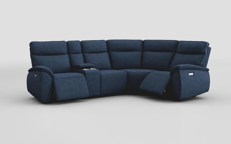 Solara 2 Corner 1 Power with Regular Storage Console | Solara Sofa Range | ScS