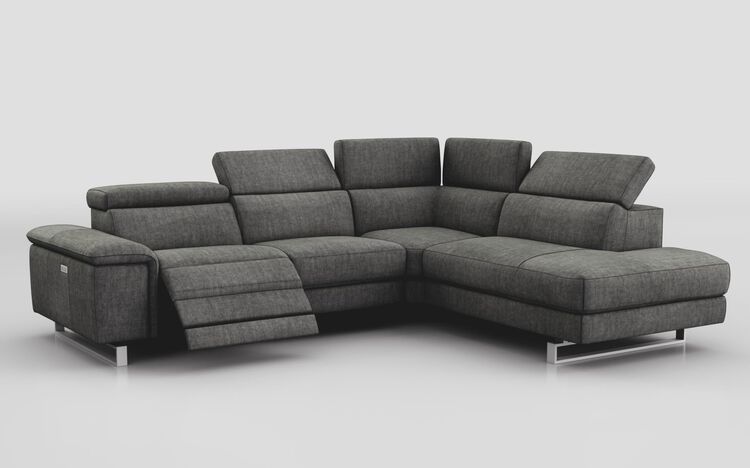 Viserba 3 Corner 2 with Left Hand Facing Power Recliner, Right Hand Facing Chaise & Manual Head Tilt | Viserba Sofa Range | ScS
