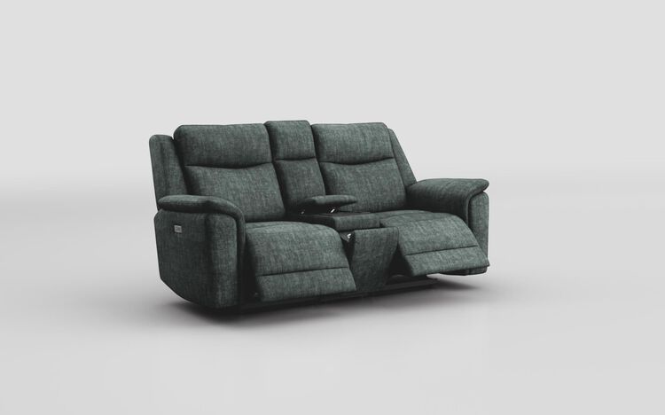 Savio 2 Seater Power Recliner Sofa with Power Media Console & Black Charging Pad | Savio Sofa Range | ScS