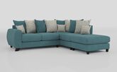 Aspen 2 Corner 1 Right Hand Facing Chaise Scatter Back Sofa