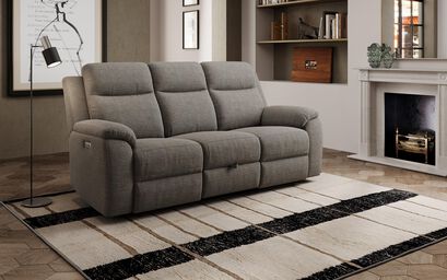 Sapi 3 Seater Power Recliner Sofa with Table & Storage Drawer | Sapi Sofa Range | ScS