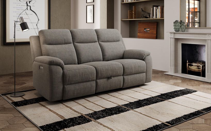 Sapi 3 Seater Power Recliner Sofa with Table & Storage Drawer