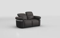 Voltana 2 Seater Sofa with Manual Head Tilt & Silver Trim | Voltana Sofa Range | ScS
