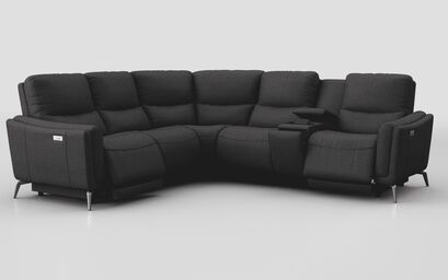Valbiano Express 2 Corner 2 Power Recliner with Right Hand Facing Console | Valbiano Sofa Range | ScS