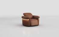 Voltana Power Recliner Chair with Manual Head Tilt, LED Lights & Gold Trim | Voltana Sofa Range | ScS