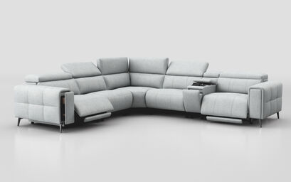 Casetti 2 Corner 2 Power Recliner Sofa Right Hand Facing Console with Power Head Tilt & Storage Arm | Casetti Sofa Range | ScS