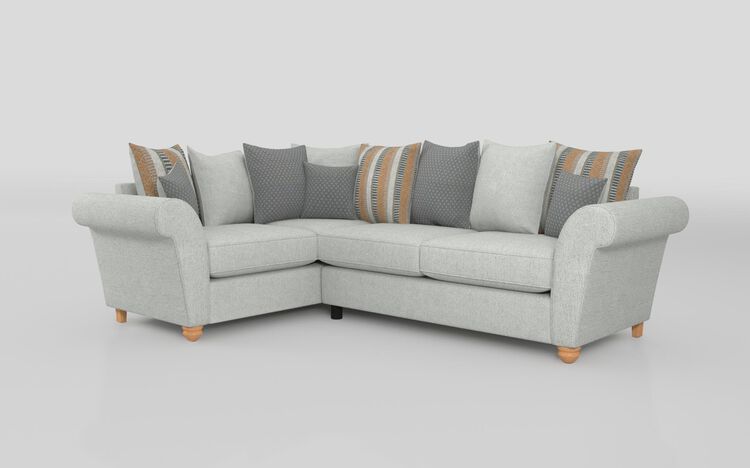 Aurora Fabric 1 Corner 2 Scatter Back Sofa | Aurora Sofa Range | ScS