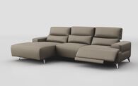 Poggio 3 Seater Power Recliner Left Hand Facing Sliding Chaise with Power Head Tilt | Poggio Sofa Range | ScS
