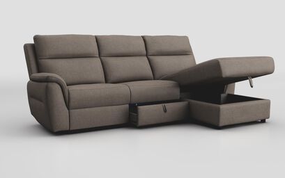 Sogliano 3 Seater Sofa With Drawer & Right Hand Facing Storage Chaise | Sogliano Sofa Range | ScS