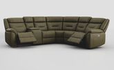 Adstock Power Recliner Chair with Power Head Tilt, Lumbar, Massage, Audio, Heat & LED Lights
