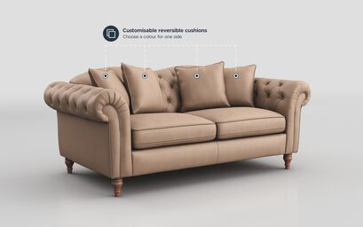 Regina Leather 3 Seater Sofa | Regina Sofa Range | ScS