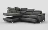 Neviano 1 Corner 2 Sofa Left Hand Facing Storage Chaise with Sliding Footrest & Manual Head Tilt | Neviano Sofa Range | ScS