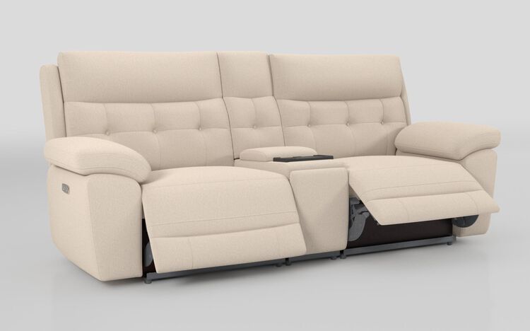 Belford 3 Seater Power Recliner Sofa with Media Console and Power Head Tilt | Belford Sofa Range | ScS
